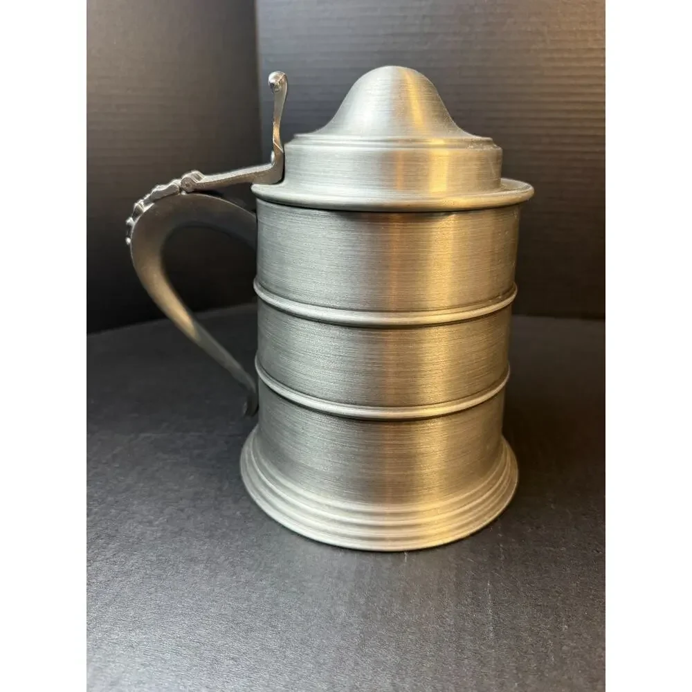 University of Texas UT Seymour Mann Pewtertone Stein Ice Bucket Bar Italy 1960s